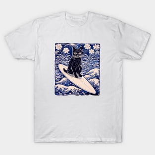 Midnight Surf Kitty T-Shirt